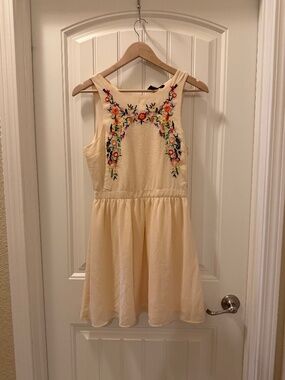 Forever 21 embroidered flower dress 🌺 (size small)